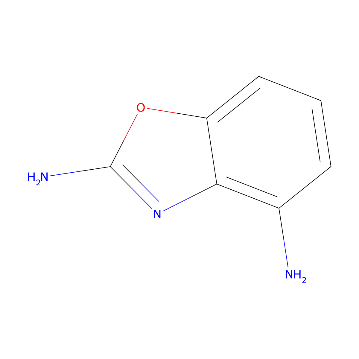 2,4-Diaminobenzoxazole molecular structure, CAS 1537432-72-6