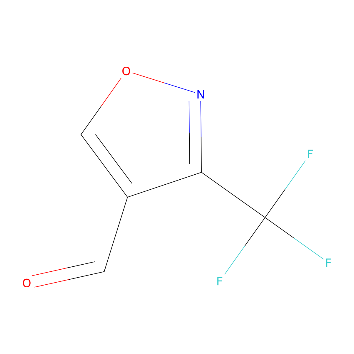 3-(Trifluoromethyl)-1,2-oxazole-4-carbaldehyde molecular structure, CAS 1537457-44-5
