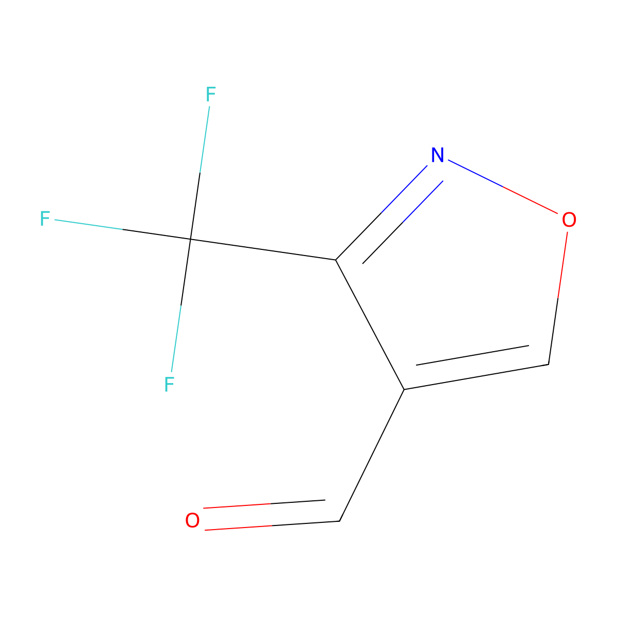 3-(Trifluoromethyl)-1,2-oxazole-4-carbaldehyde molecular structure, CAS 1537457-44-5