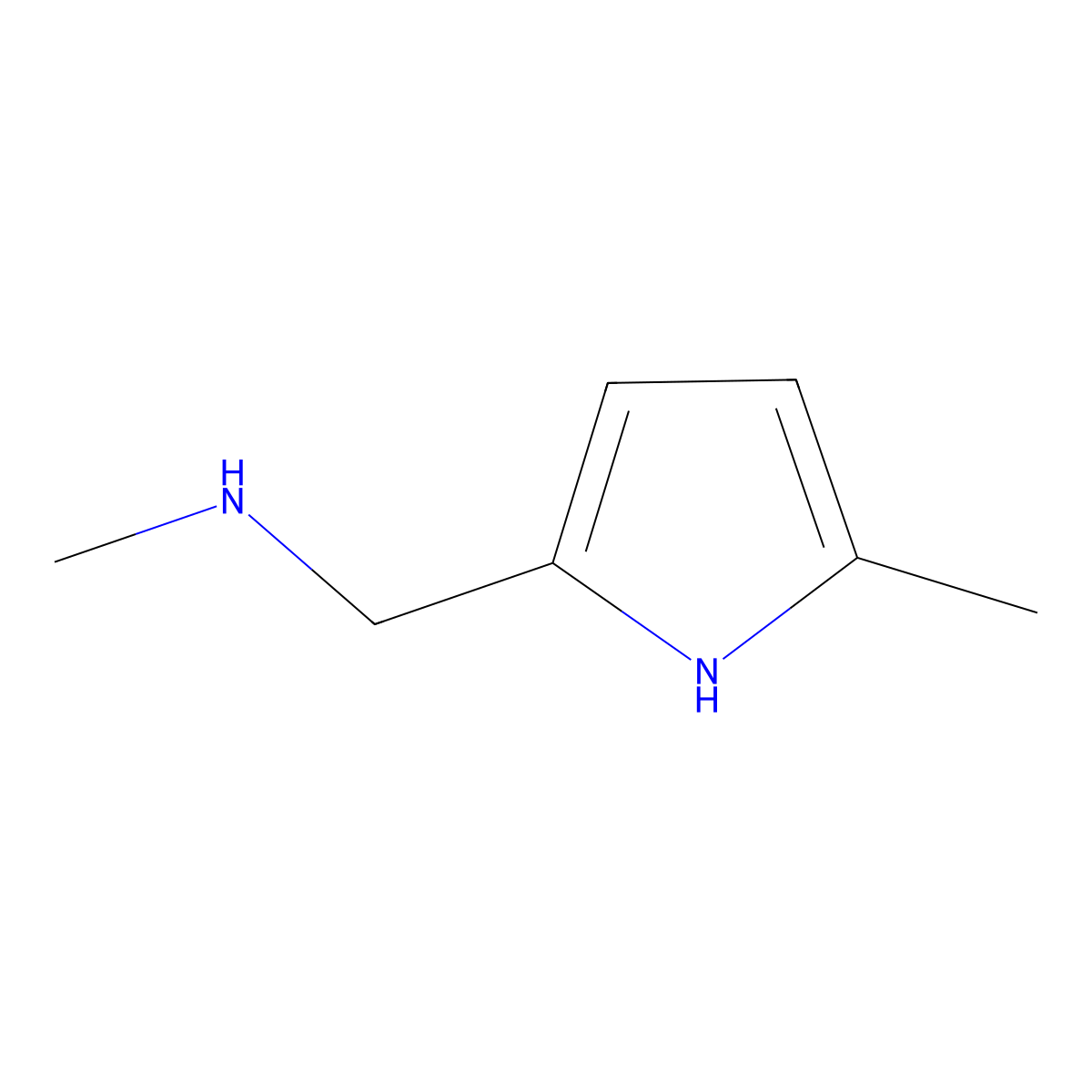 methyl[(5-methyl-1H-pyrrol-2-yl)methyl]amine molecular structure, CAS 1537470-32-8