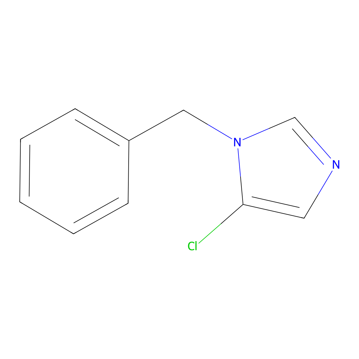 1-Benzyl-5-chloro-1H-imidazole molecular structure, CAS 153749-28-1