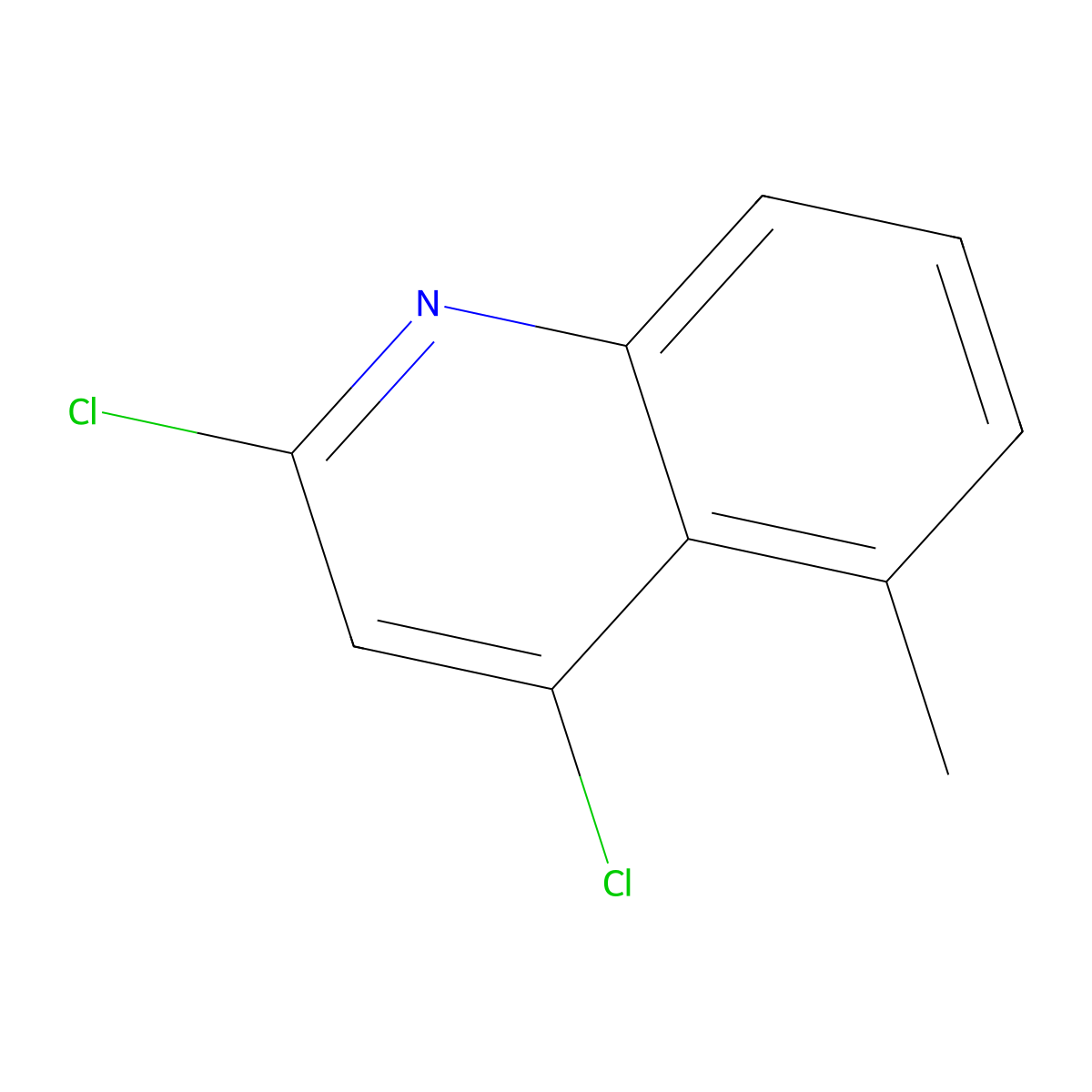 2,4-Dichloro-5-methylquinoline molecular structure, CAS 153749-71-4