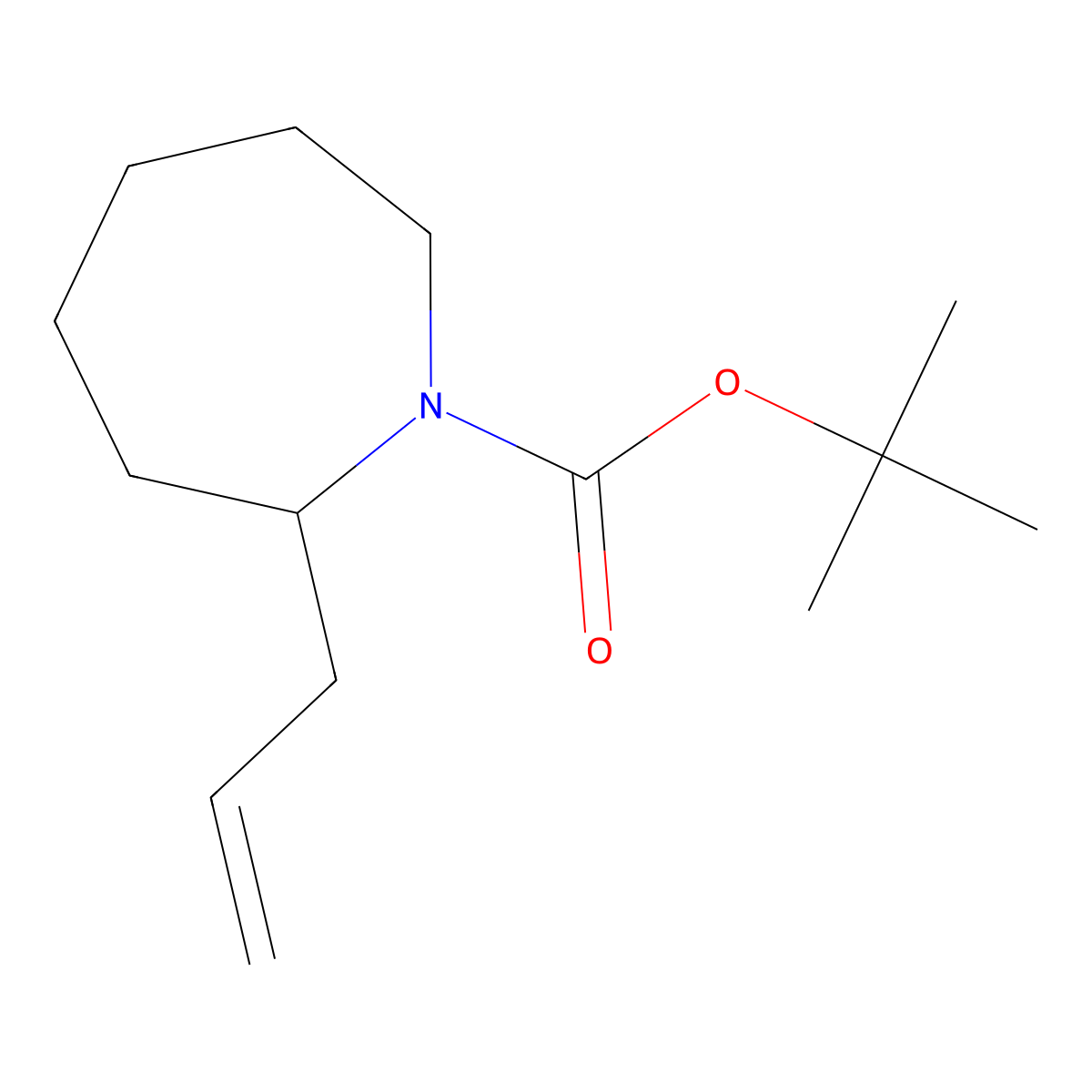 Tert-butyl 2-allylazepane-1-carboxylate molecular structure, CAS 153749-94-1