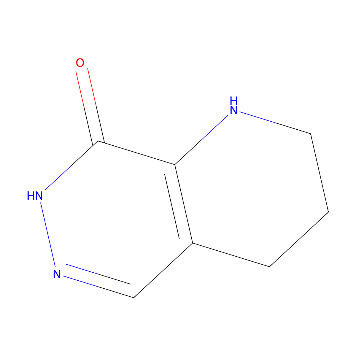 1H,2H,3H,4H,7H,8H-pyrido[2,3-d]pyridazin-8-one molecular structure, CAS 15375-78-7