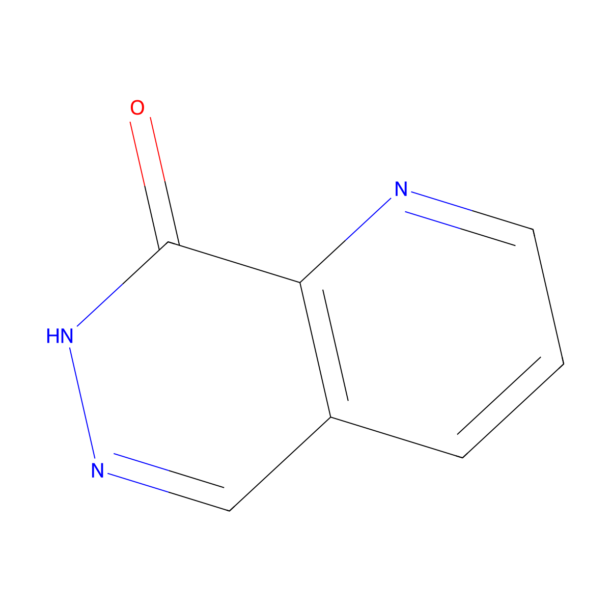 7H,8H-pyrido(2,3-d)pyridazin-8-one molecular structure, CAS 15375-79-8