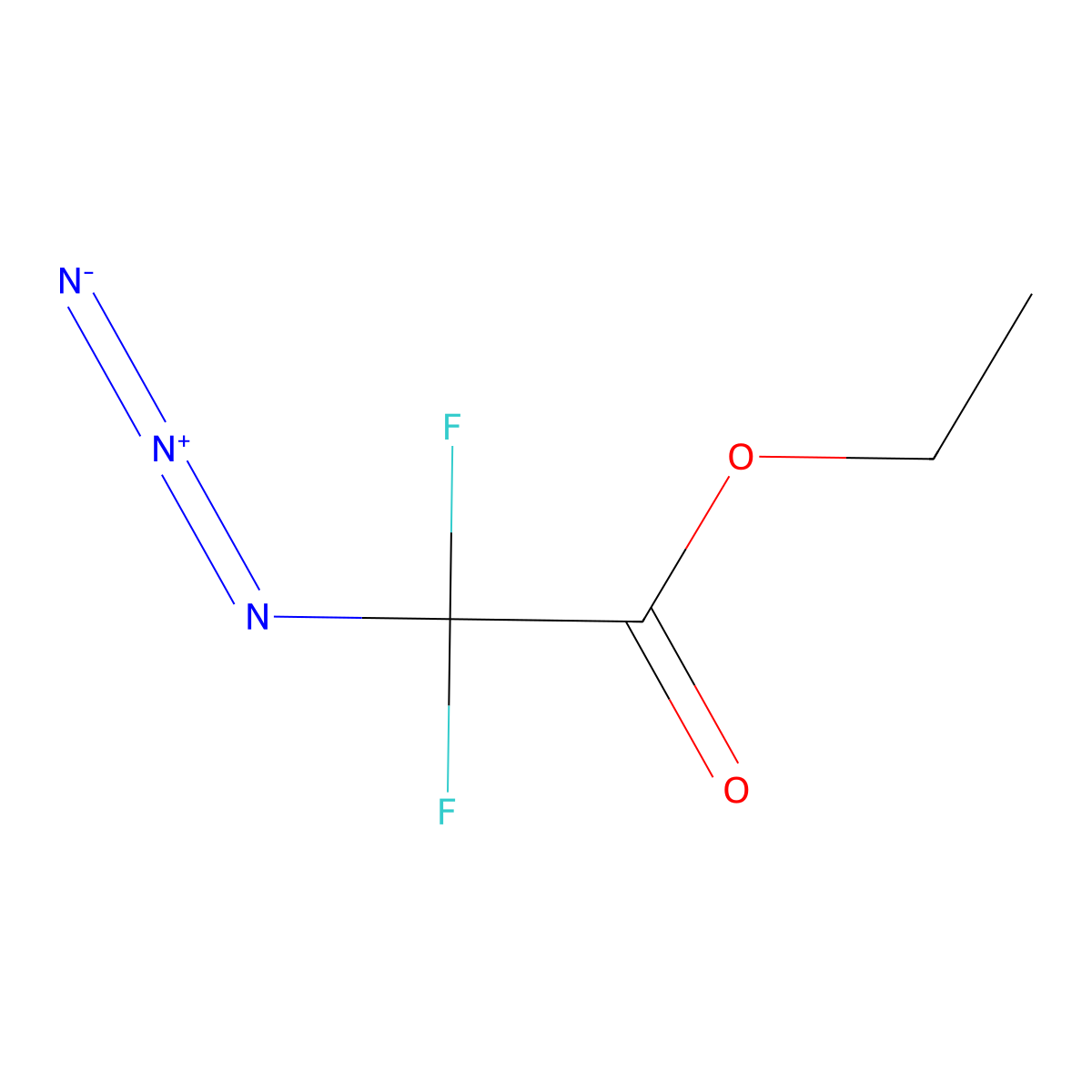 Ethyl 2-azido-2,2-difluoroacetate molecular structure, CAS 153755-61-4