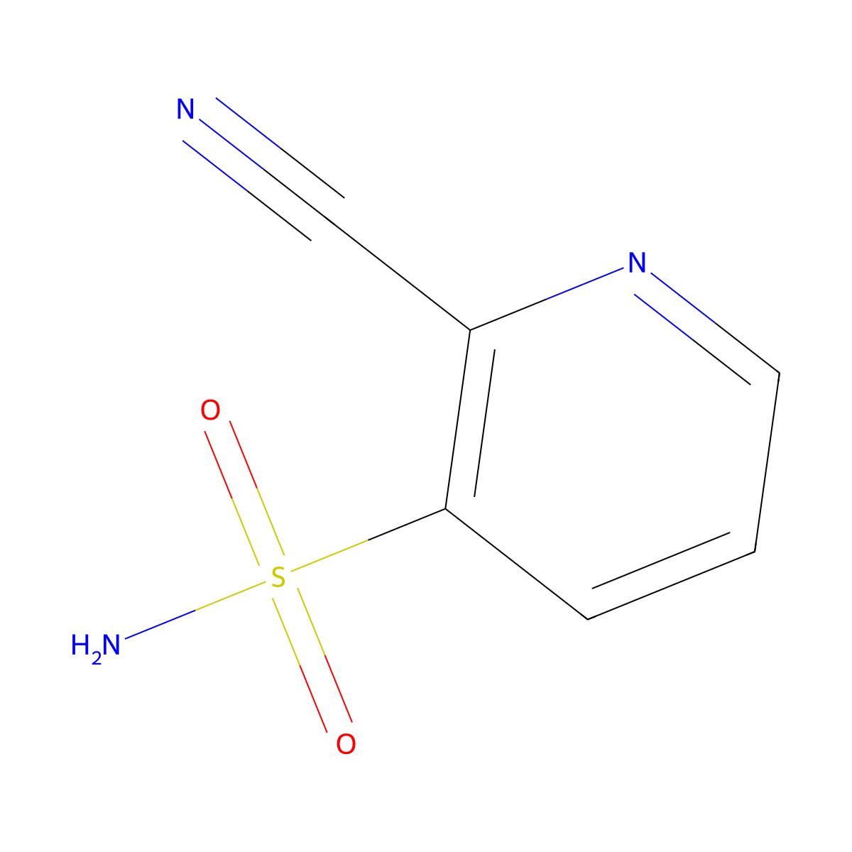 2-Cyanopyridine-3-sulfonamide molecular structure, CAS 1537550-29-0
