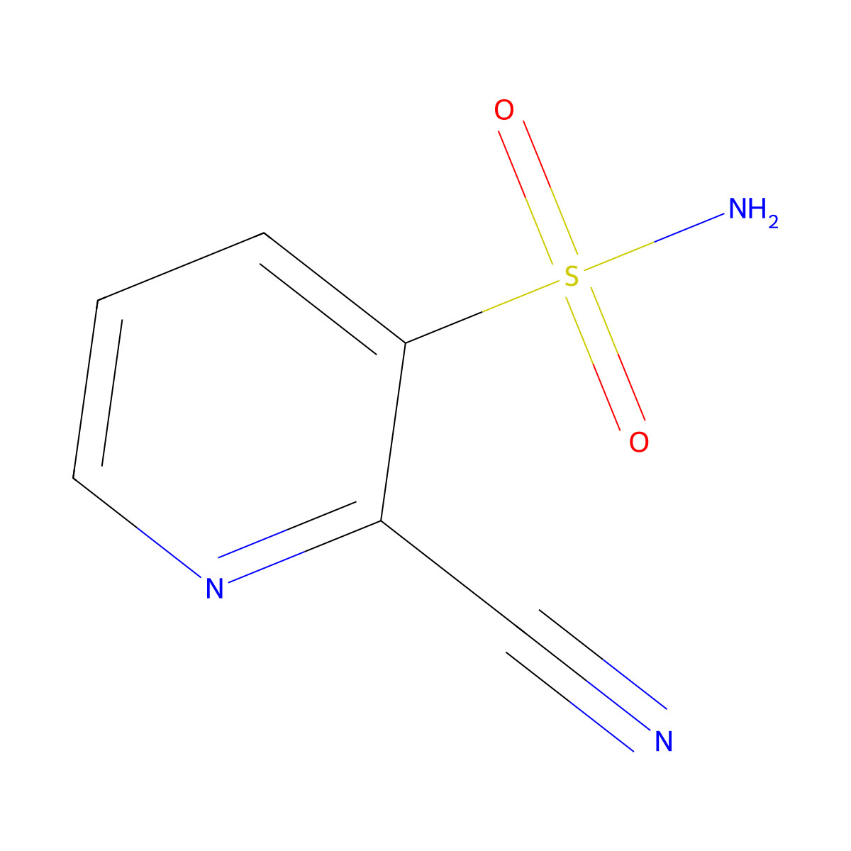 2-Cyanopyridine-3-sulfonamide molecular structure, CAS 1537550-29-0