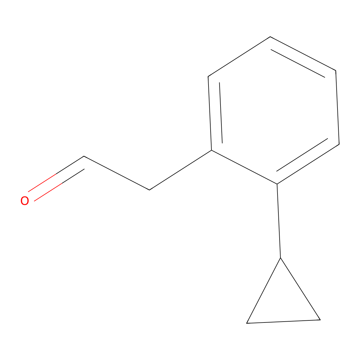 2-(2-Cyclopropylphenyl)acetaldehyde molecular structure, CAS 1537559-83-3