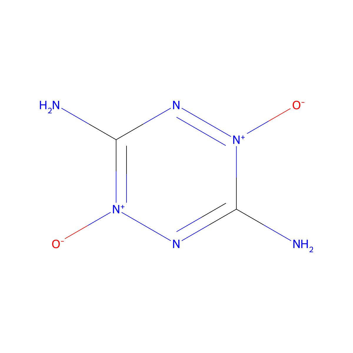 1,2,4,5-Tetrazine-3,6-diamine, 1,4-dioxide molecular structure, CAS 153757-93-8