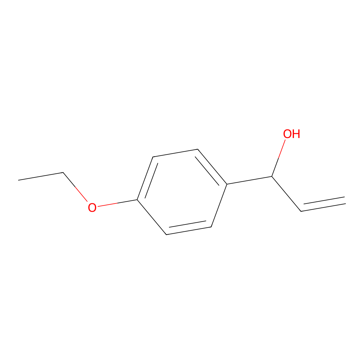 1-(4-Ethoxyphenyl)prop-2-en-1-ol molecular structure, CAS 1537570-29-8