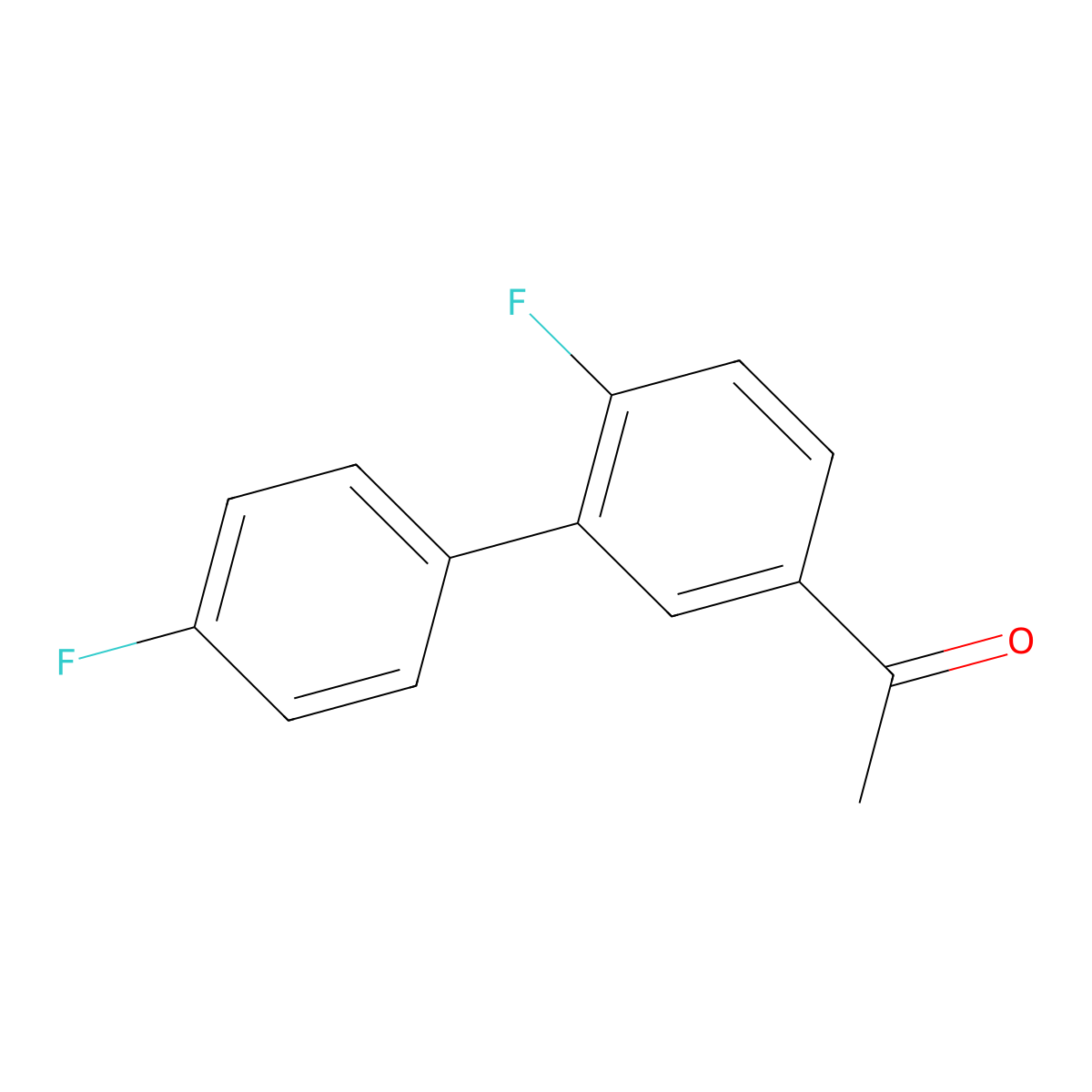 1-(4',6-Difluoro-[1,1'-biphenyl]-3-yl)ethanone molecular structure, CAS 1537574-83-6