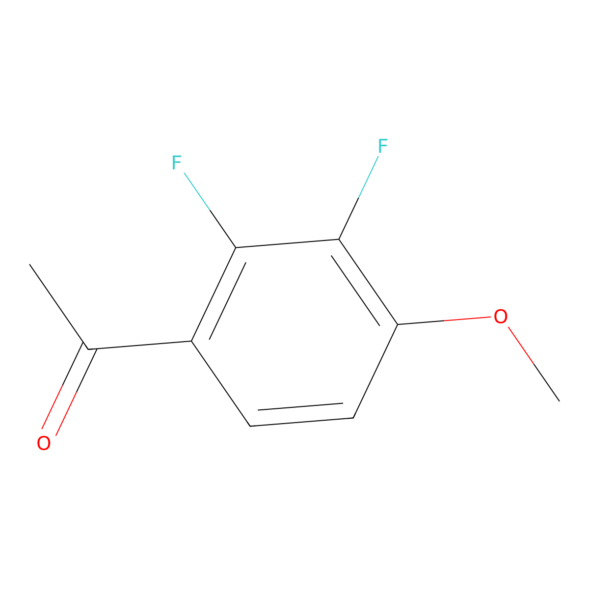 1-(2,3-Difluoro-4-methoxyphenyl)ethanone molecular structure, CAS 1537613-97-0