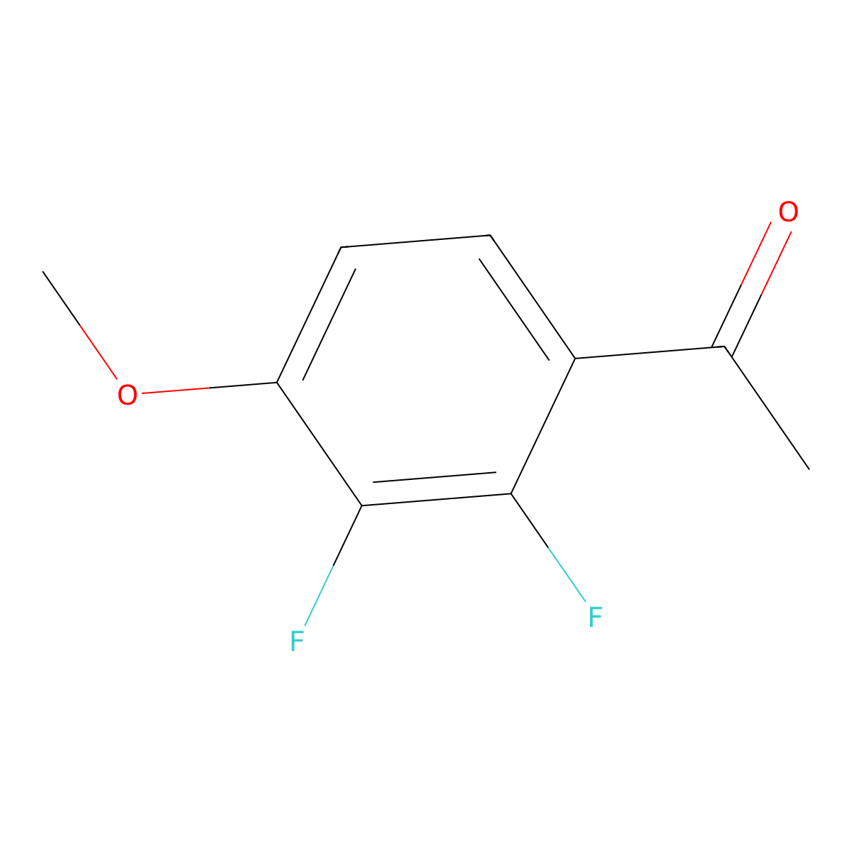 1-(2,3-Difluoro-4-methoxyphenyl)ethanone molecular structure, CAS 1537613-97-0