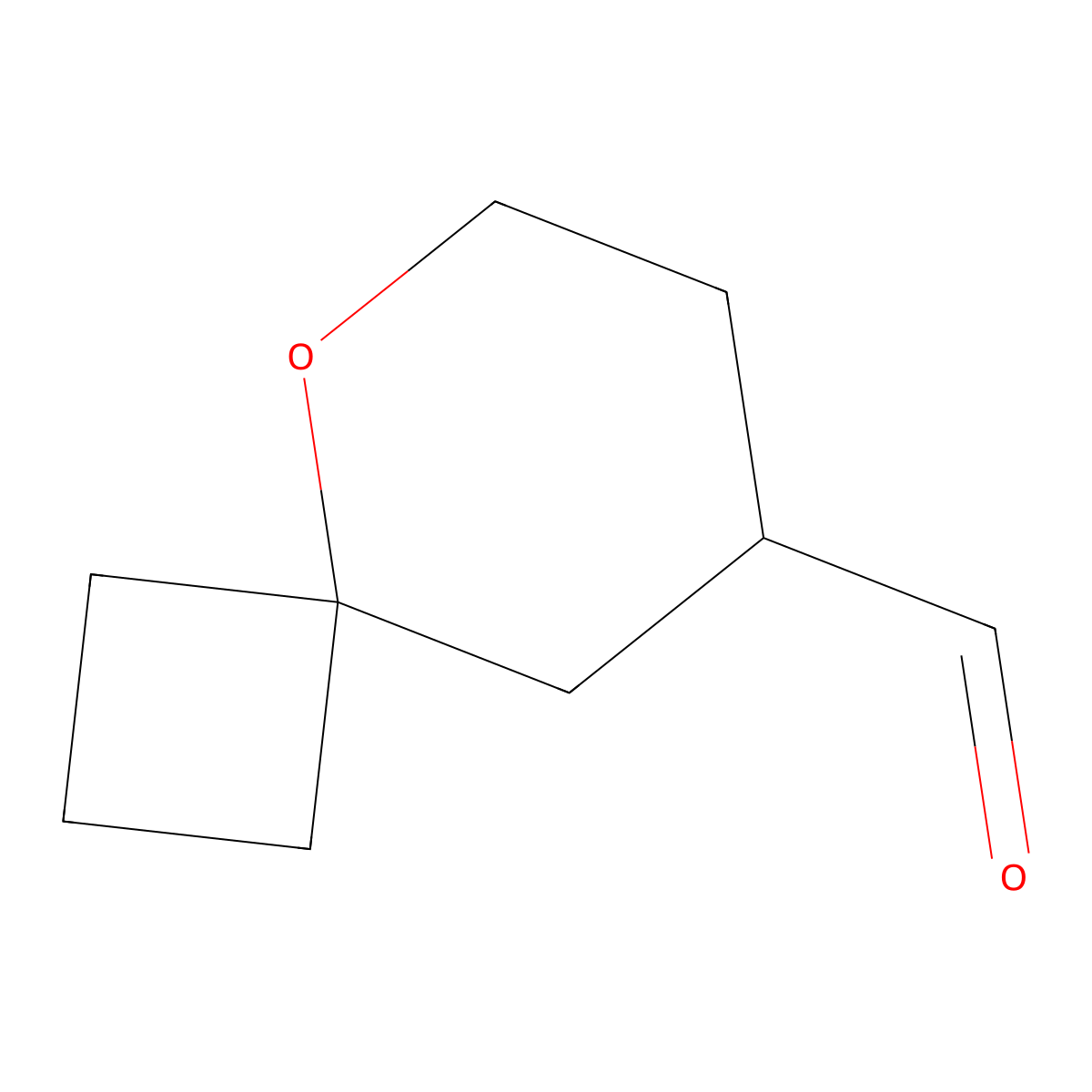 5-Oxaspiro(3.5)nonane-8-carbaldehyde molecular structure, CAS 1537697-53-2