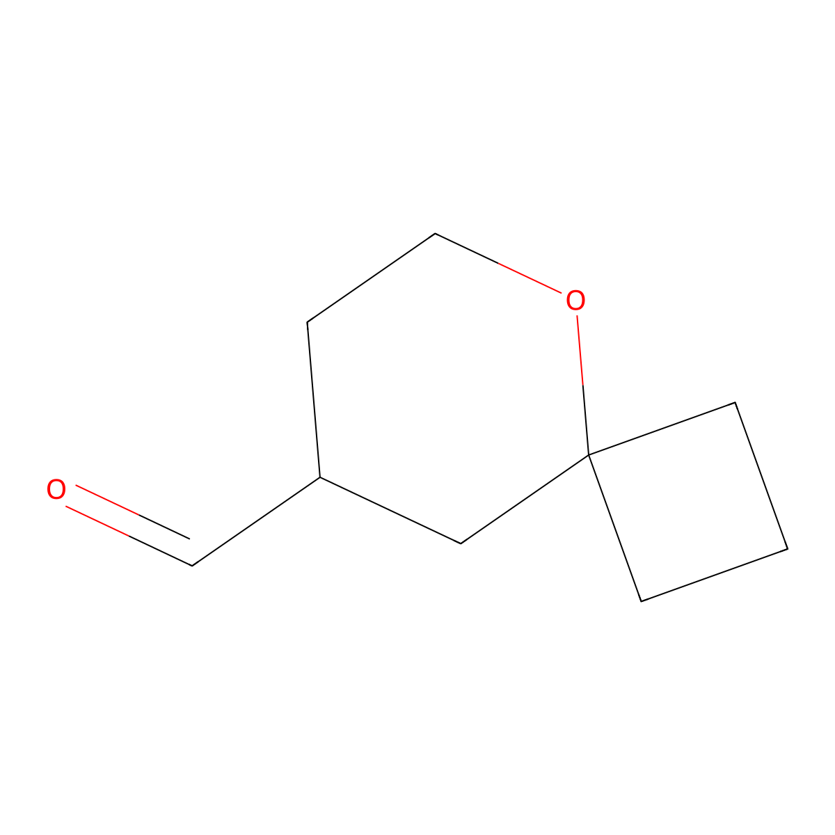 5-Oxaspiro(3.5)nonane-8-carbaldehyde molecular structure, CAS 1537697-53-2