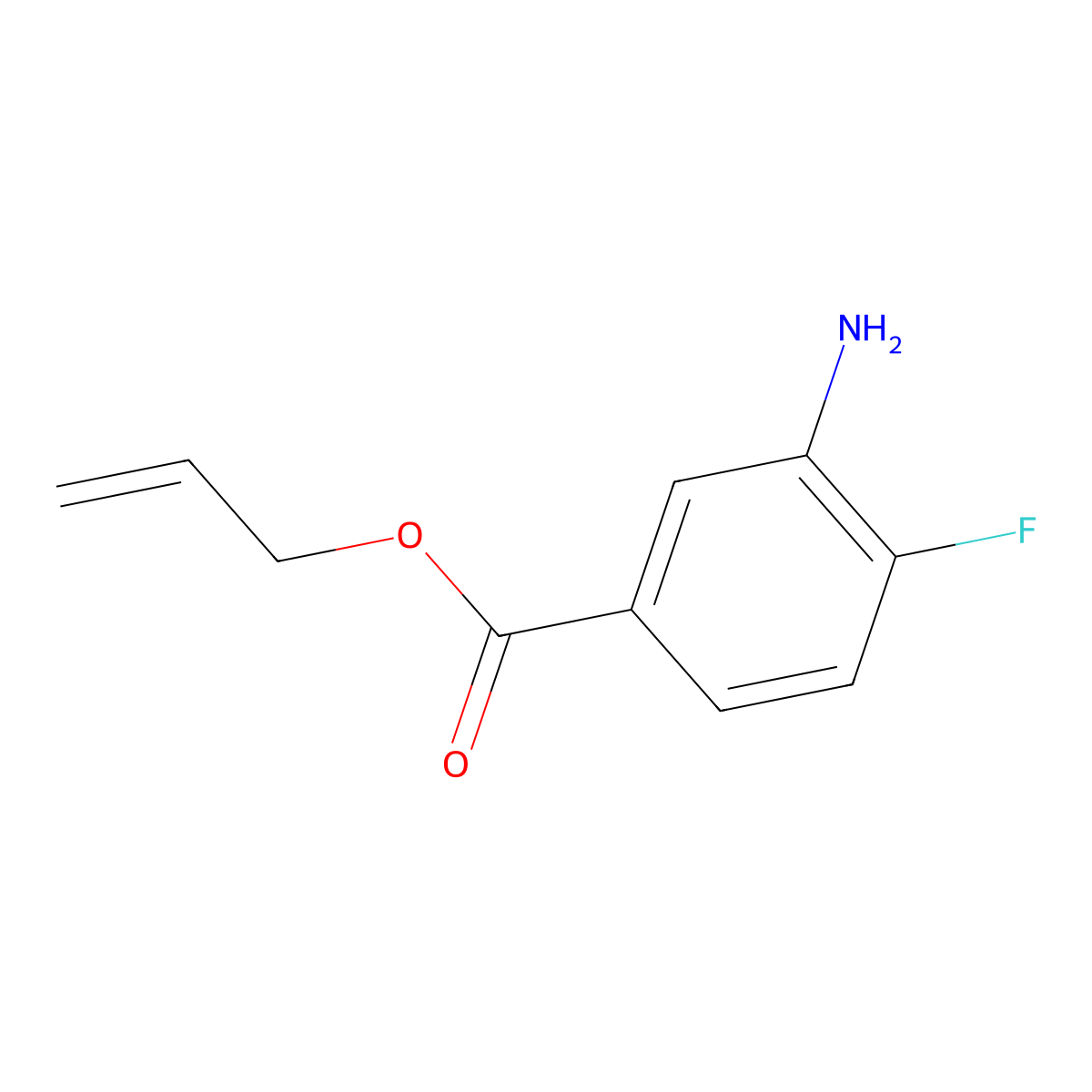 Allyl 3-amino-4-fluorobenzoate molecular structure, CAS 153774-39-1