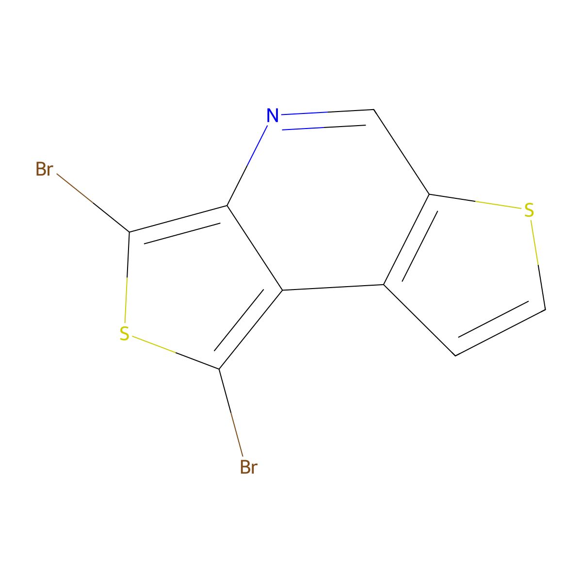 1,3-Dibromodithieno[3,4-b:3,2-d]pyridine molecular structure, CAS 153776-41-1