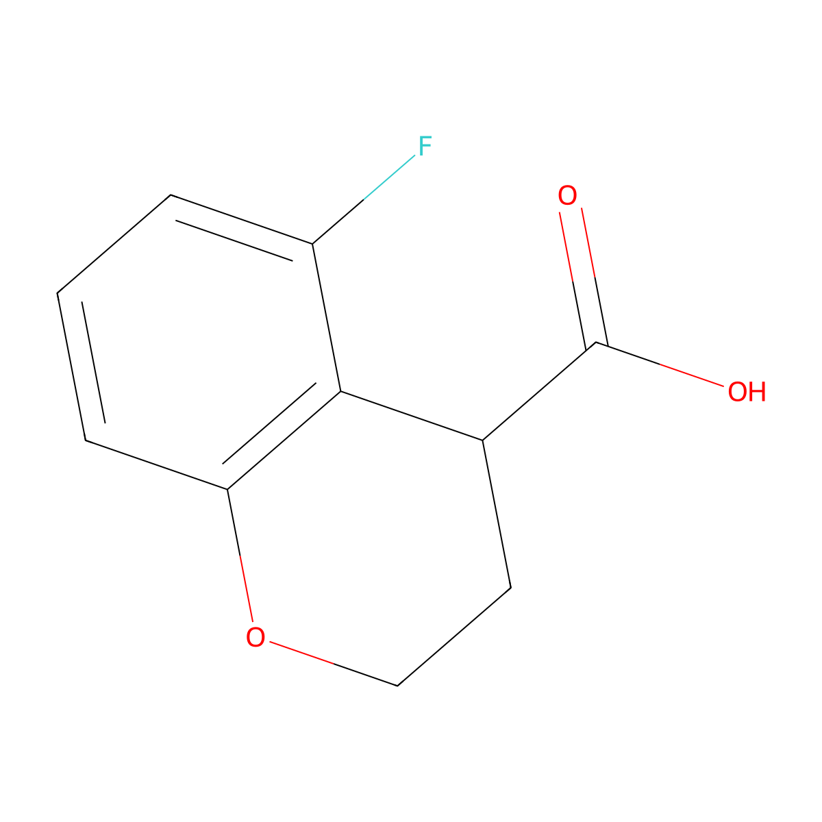 5-Fluorochromane-4-carboxylic acid molecular structure, CAS 1537760-22-7