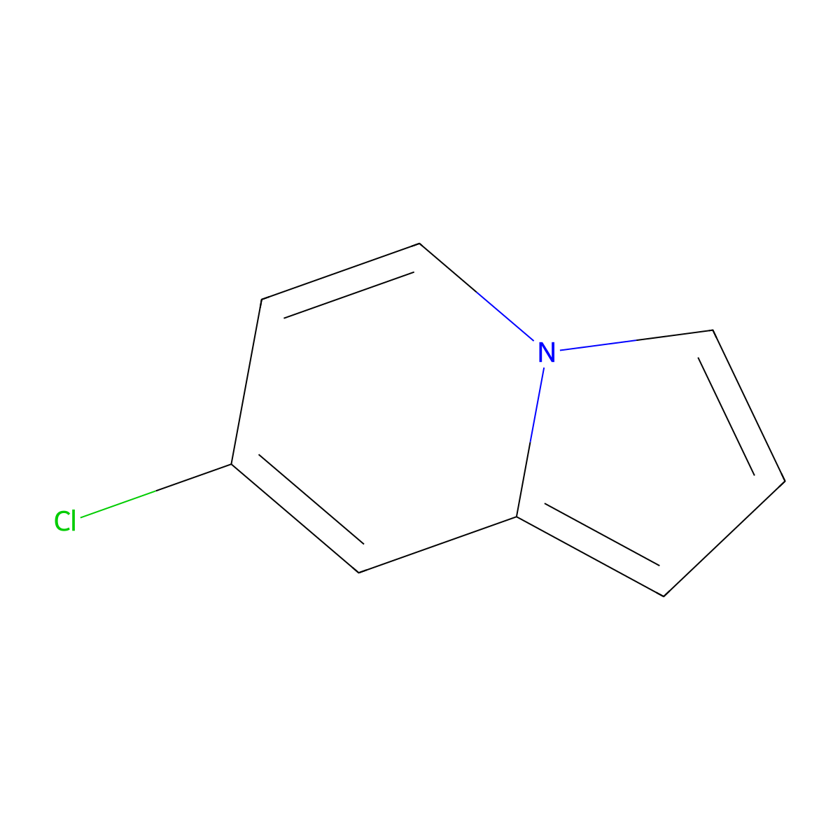 7-Chloroindolizine molecular structure, CAS 1537776-99-0
