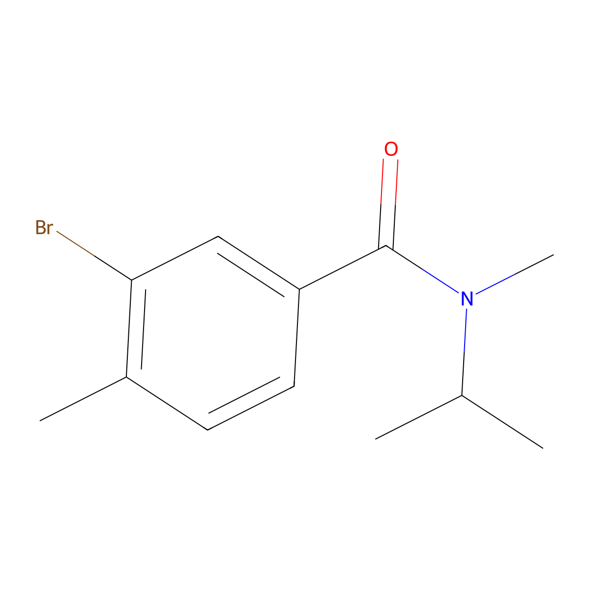 3-Bromo-N,4-dimethyl-N-(1-methylethyl)benzamide molecular structure, CAS 1537783-51-9