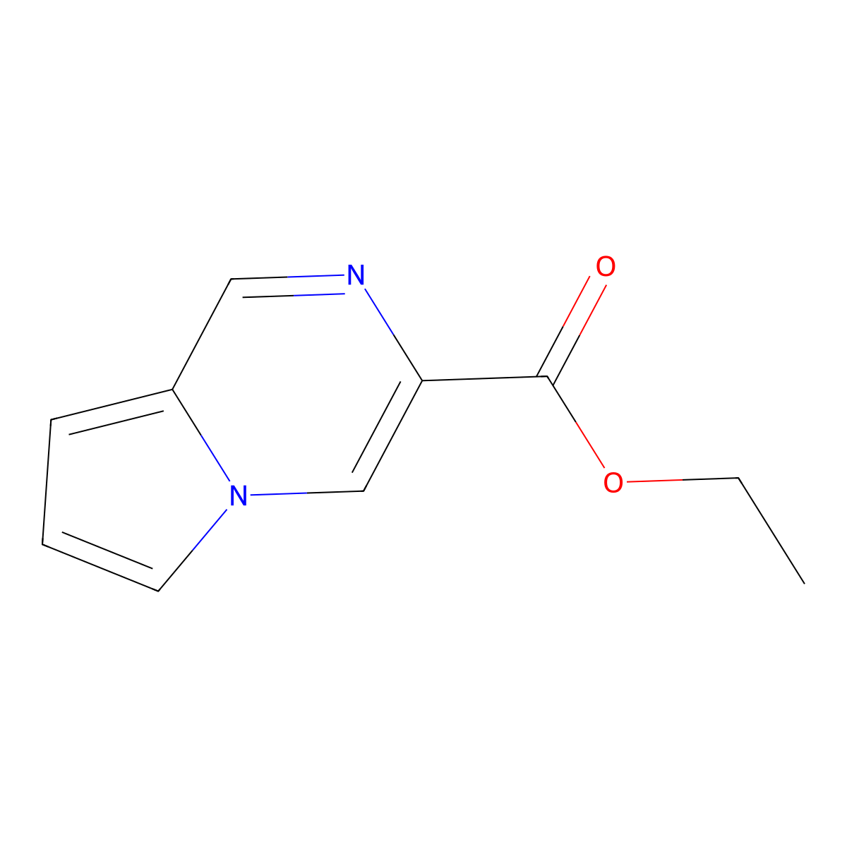 Ethyl pyrrolo[1,2-a]pyrazine-3-carboxylate molecular structure, CAS 153780-28-0