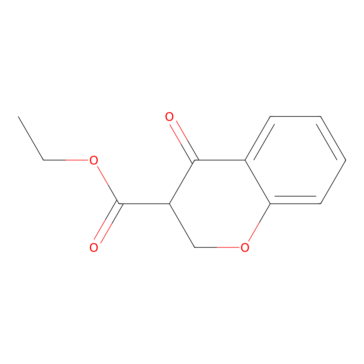 ethyl 4-oxo-3,4-dihydro-2H-1-benzopyran-3-carboxylate molecular structure, CAS 153787-16-7