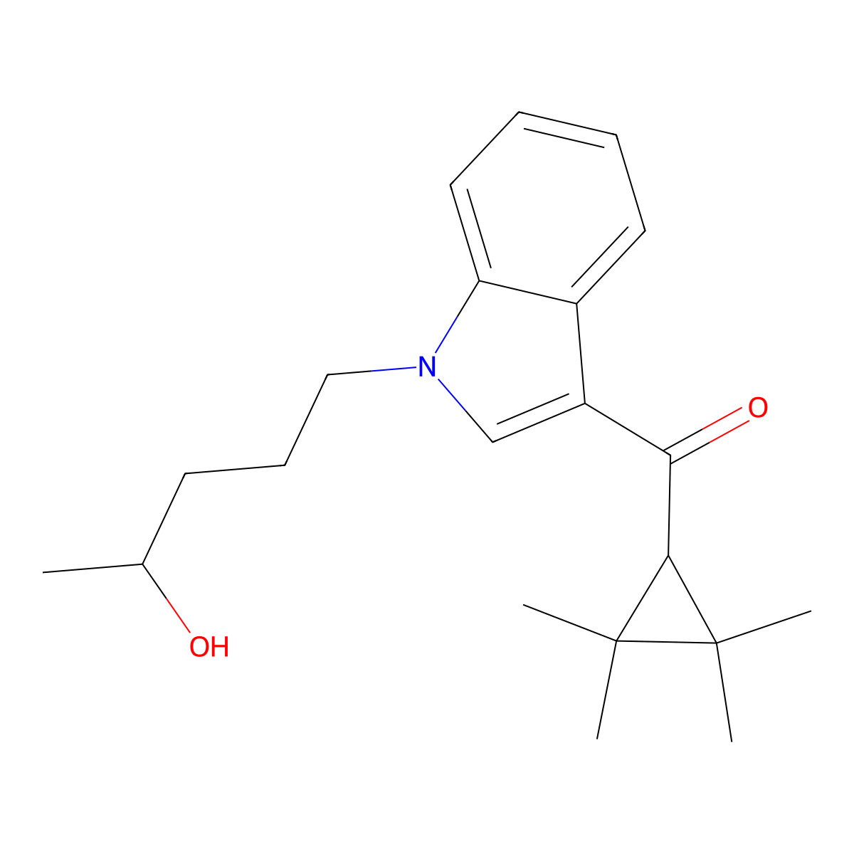 UR-144 N(4-hydroxypentyl) molecular structure, CAS 1537889-04-5