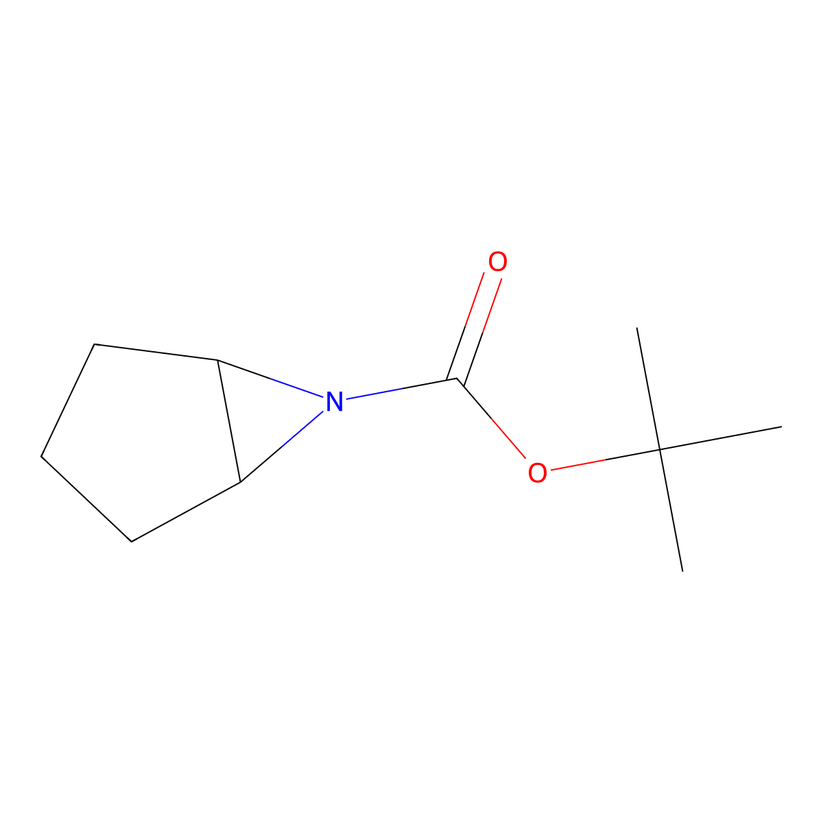 tert-Butyl 6-azabicyclo[3.1.0]hexane-6-carboxylate molecular structure, CAS 153789-12-9