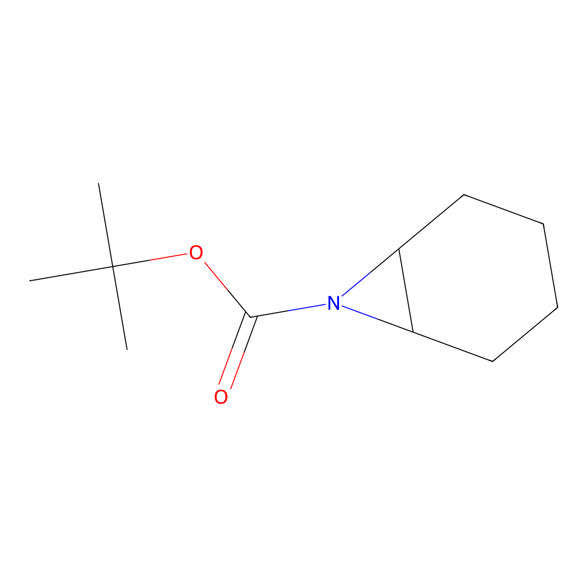Tert-butyl 7-azabicyclo[4.1.0]heptane-7-carboxylate molecular structure, CAS 153789-13-0