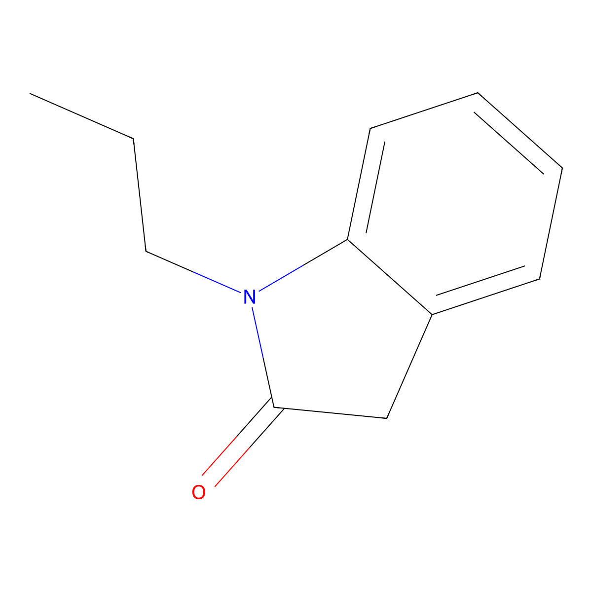 1-Propylindolin-2-one molecular structure, CAS 15379-41-6