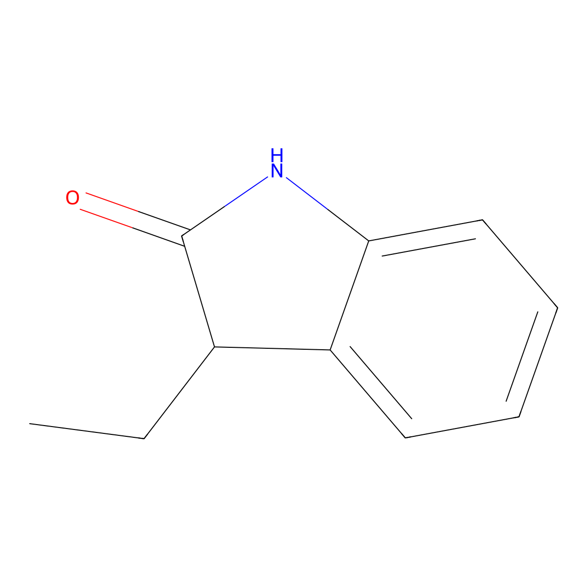 3-Ethylindolin-2-one molecular structure, CAS 15379-45-0