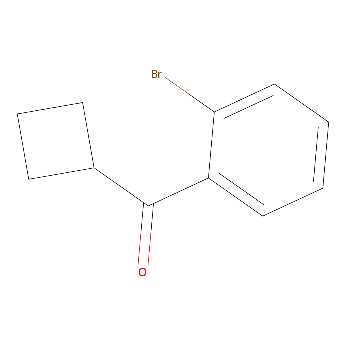 (2-Bromophenyl)(cyclobutyl)methanone molecular structure, CAS 1537954-89-4