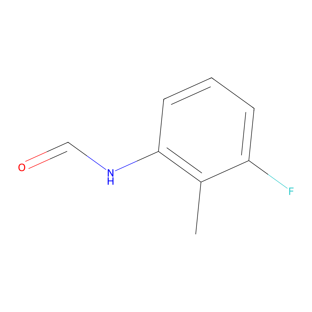 N-(3-Fluoro-2-methylphenyl)formamide molecular structure, CAS 153797-65-0