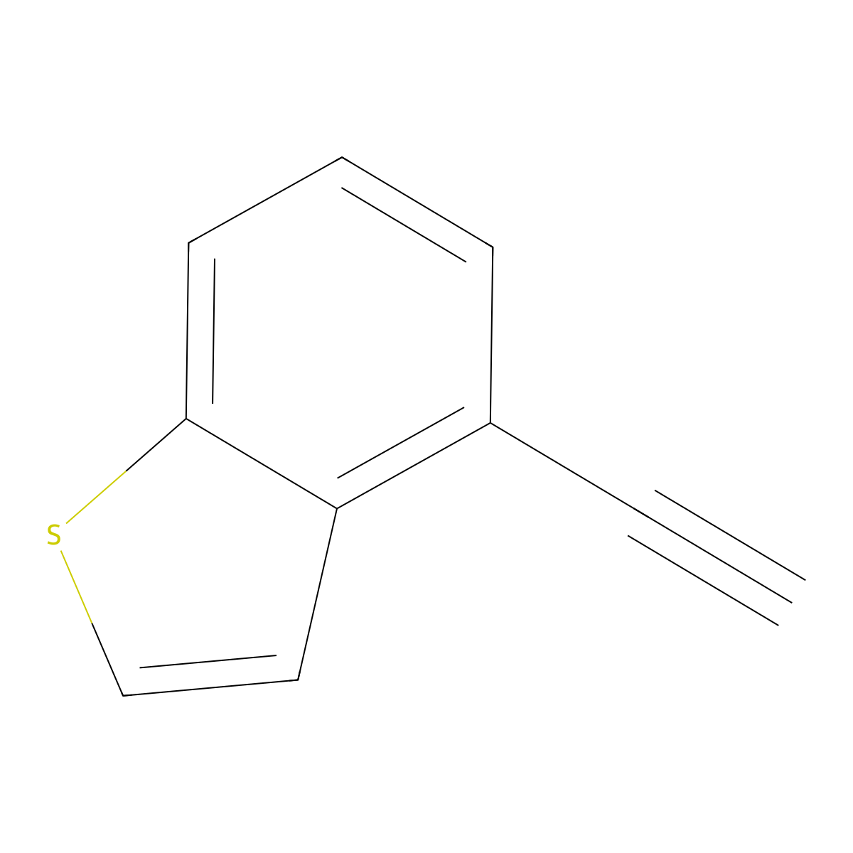 4-Ethynyl-1-benzothiophene molecular structure, CAS 153798-78-8