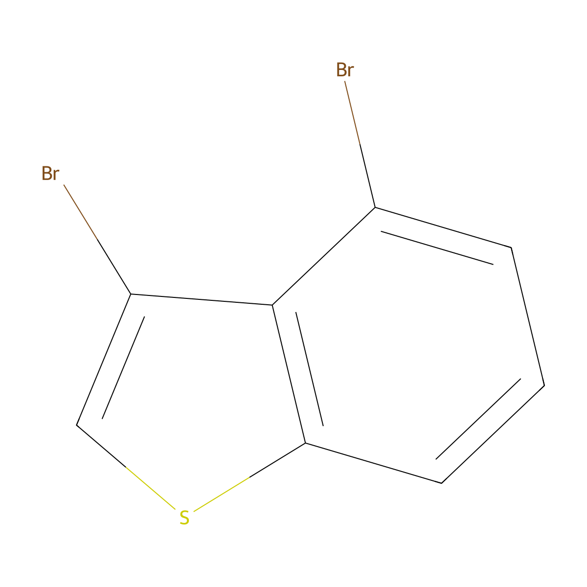 3,4-Dibromo-1-benzothiophene molecular structure, CAS 153798-98-2