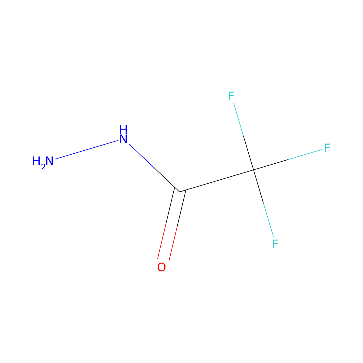 Trifluoroacetohydrazide molecular structure, CAS 1538-08-5
