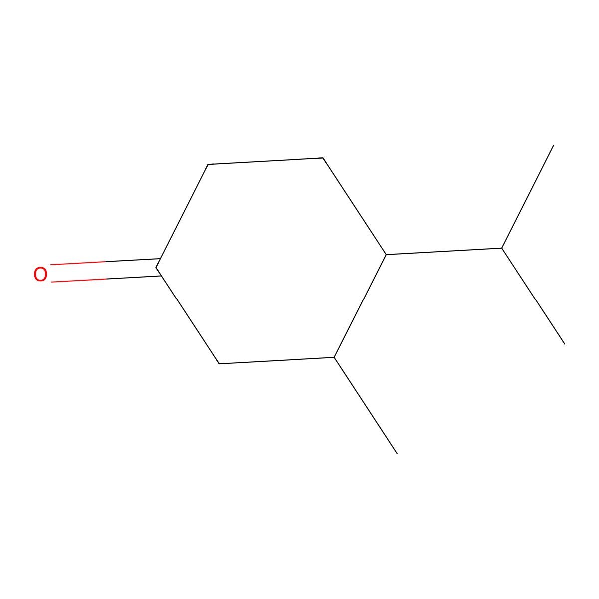 3-Methyl-4-(propan-2-yl)cyclohexan-1-one molecular structure, CAS 1538-19-8