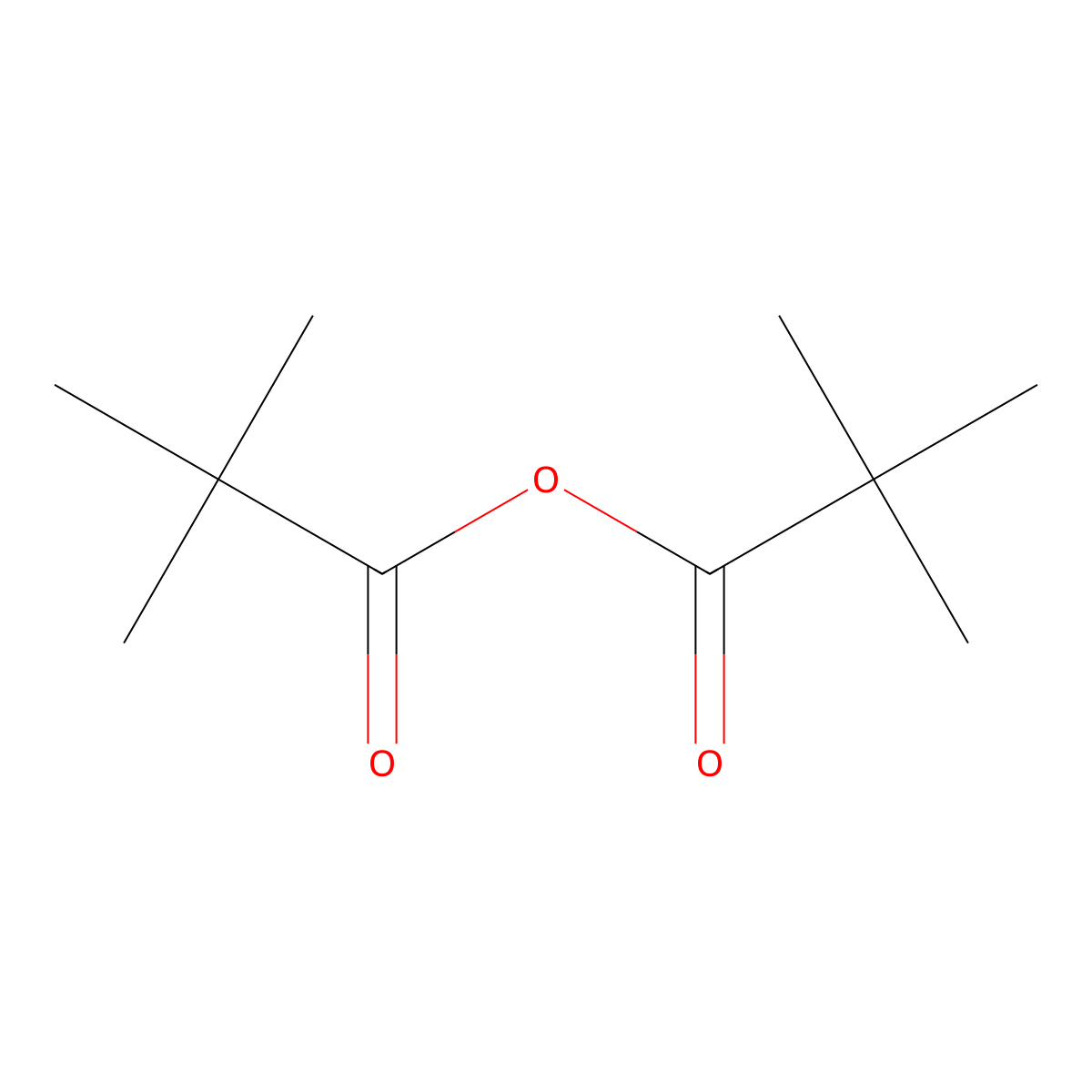 Pivalic anhydride molecular structure, CAS 1538-75-6