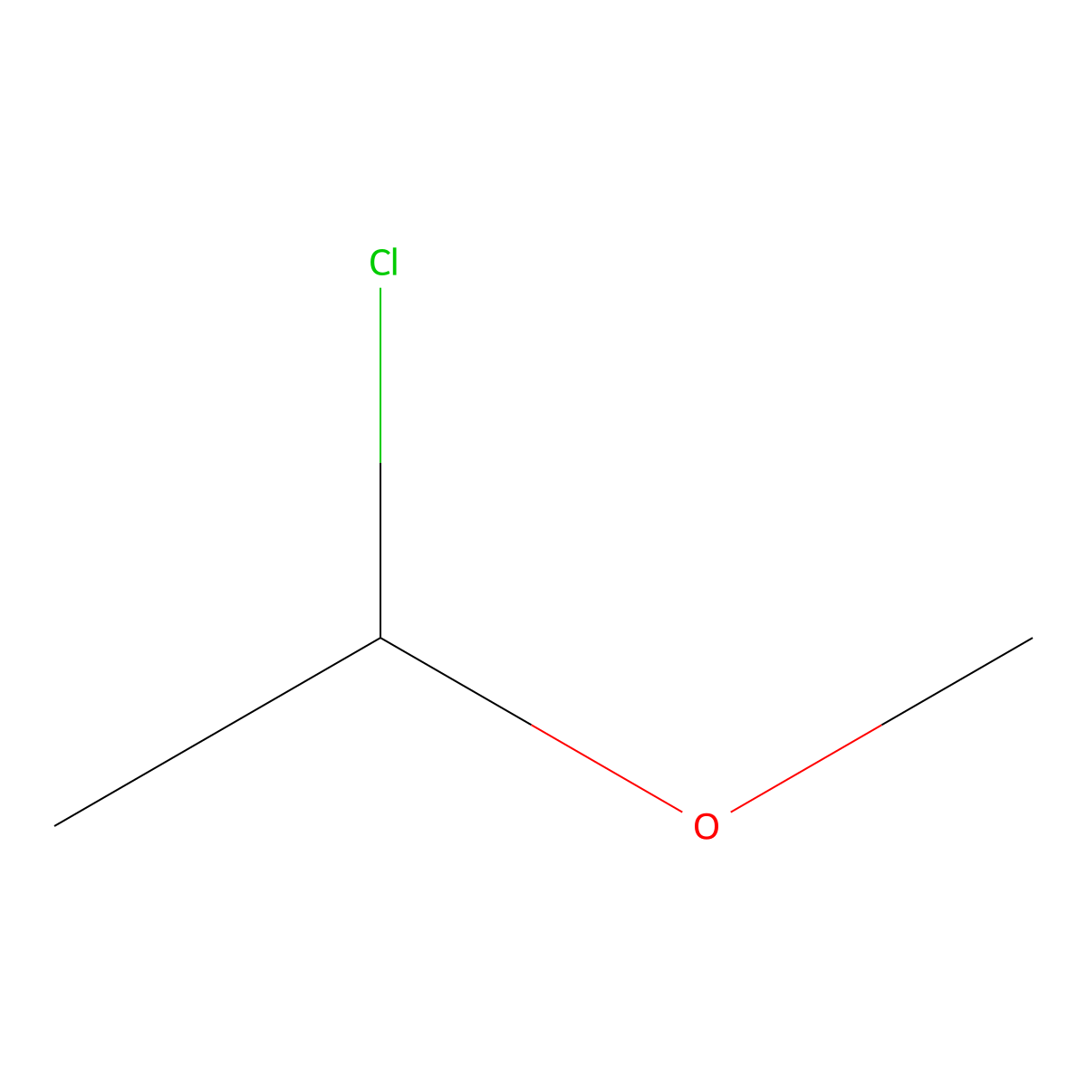 1-Chloro-1-methoxyethane molecular structure, CAS 1538-87-0