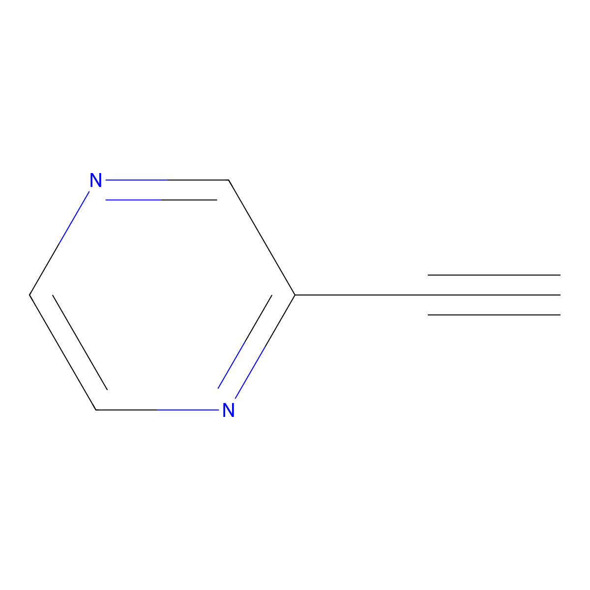 2-Ethynylpyrazine molecular structure, CAS 153800-11-4