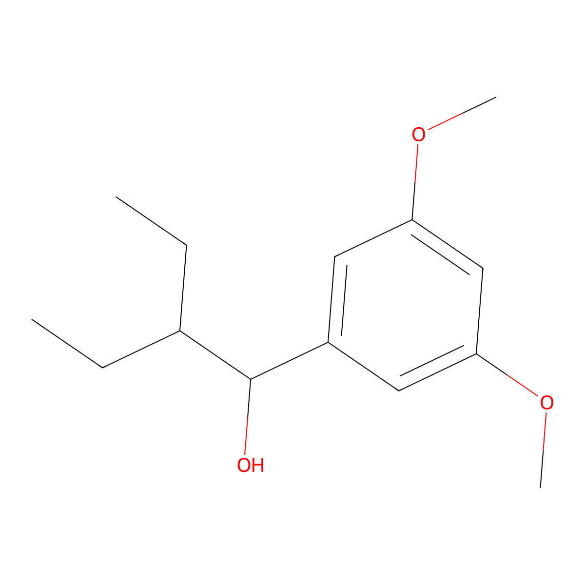 alpha-(1-Ethylpropyl)-3,5-dimethoxybenZenemethanol molecular structure, CAS 1538021-34-9