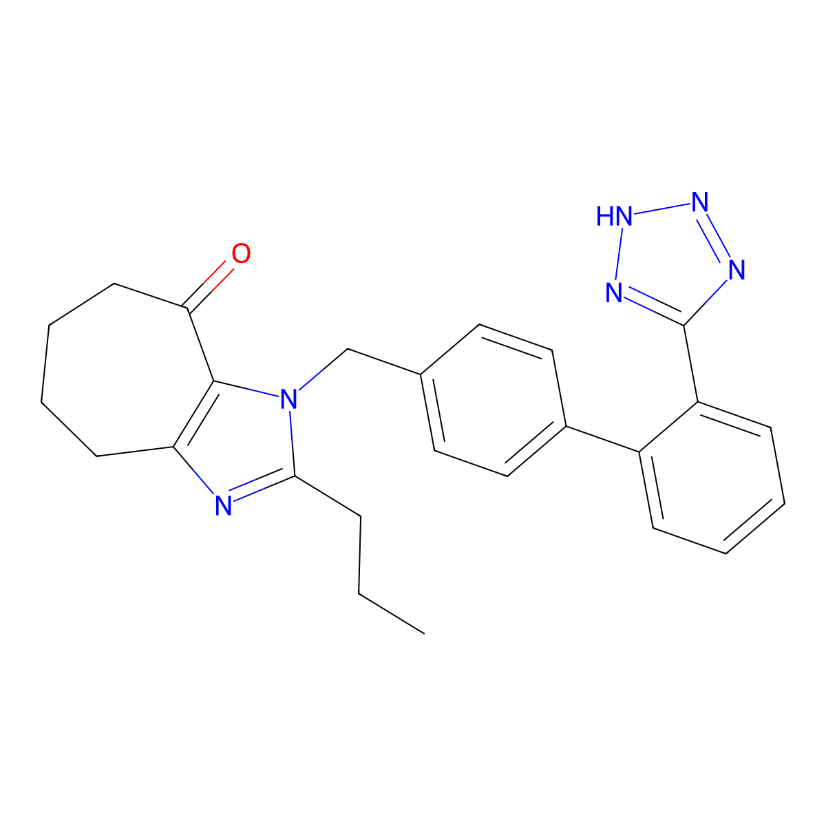 Pratosartan molecular structure, CAS 153804-05-8