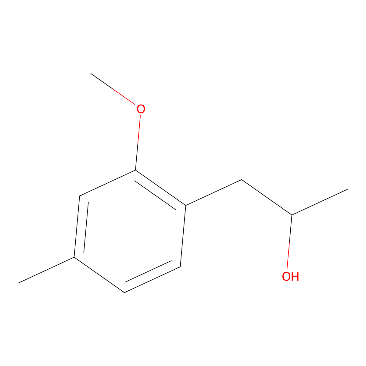 1-(2-Methoxy-4-methylphenyl)propan-2-ol molecular structure, CAS 1538082-64-2