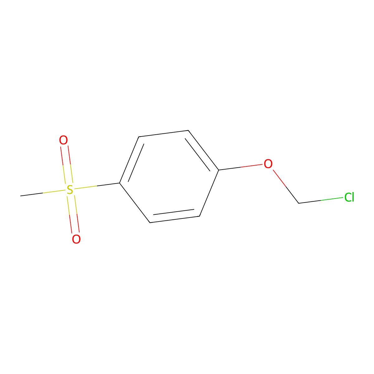1-(Chloromethoxy)-4-methanesulfonylbenzene molecular structure, CAS 1538084-42-2