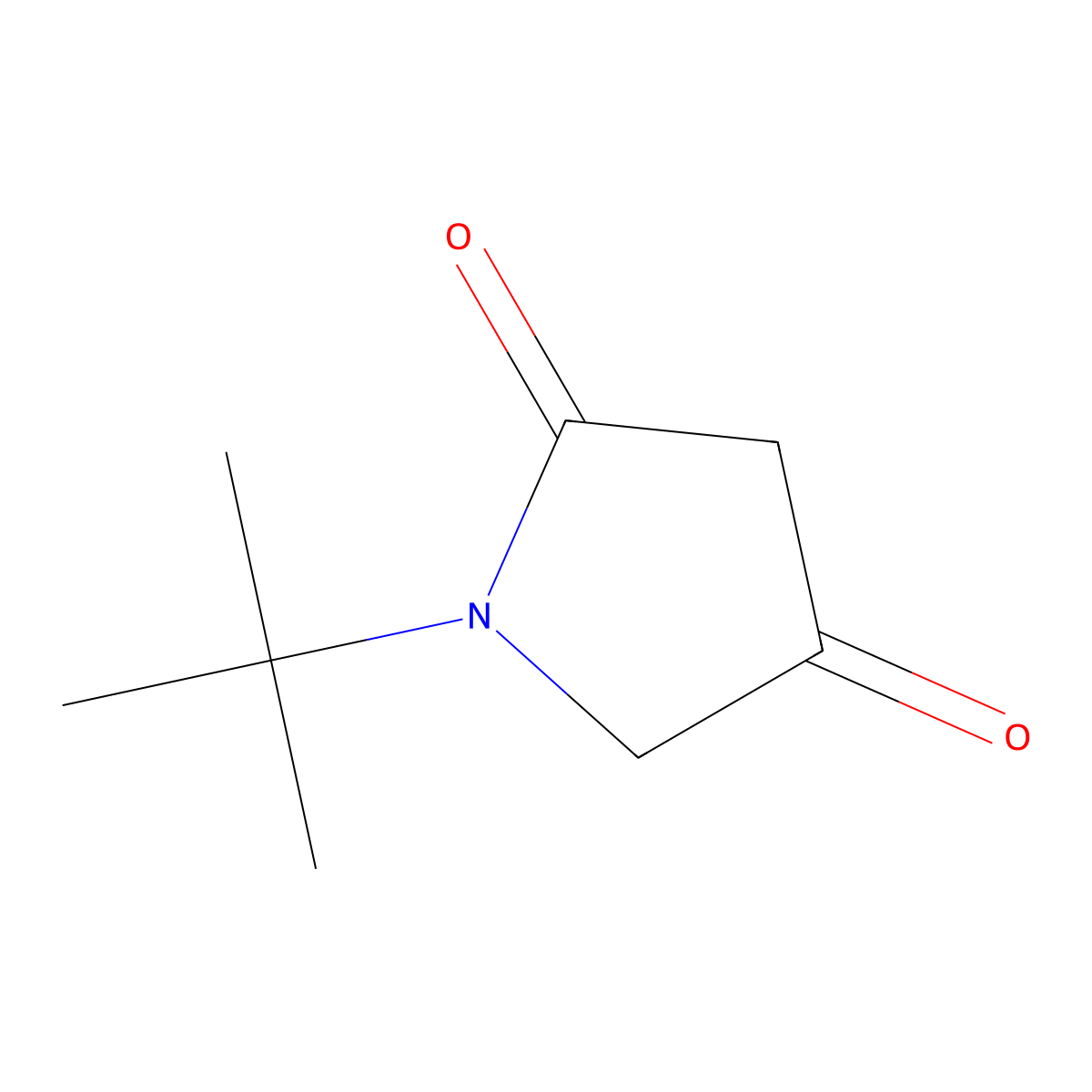 1-Tert-butylpyrrolidine-2,4-dione molecular structure, CAS 1538091-89-2