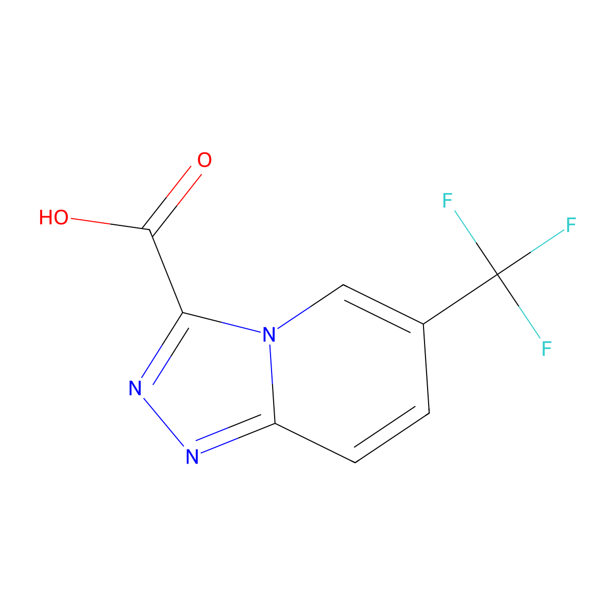 6-(Trifluoromethyl)-[1,2,4]triazolo[4,3-a]pyridine-3-carboxylic acid molecular structure, CAS 1538113-30-2