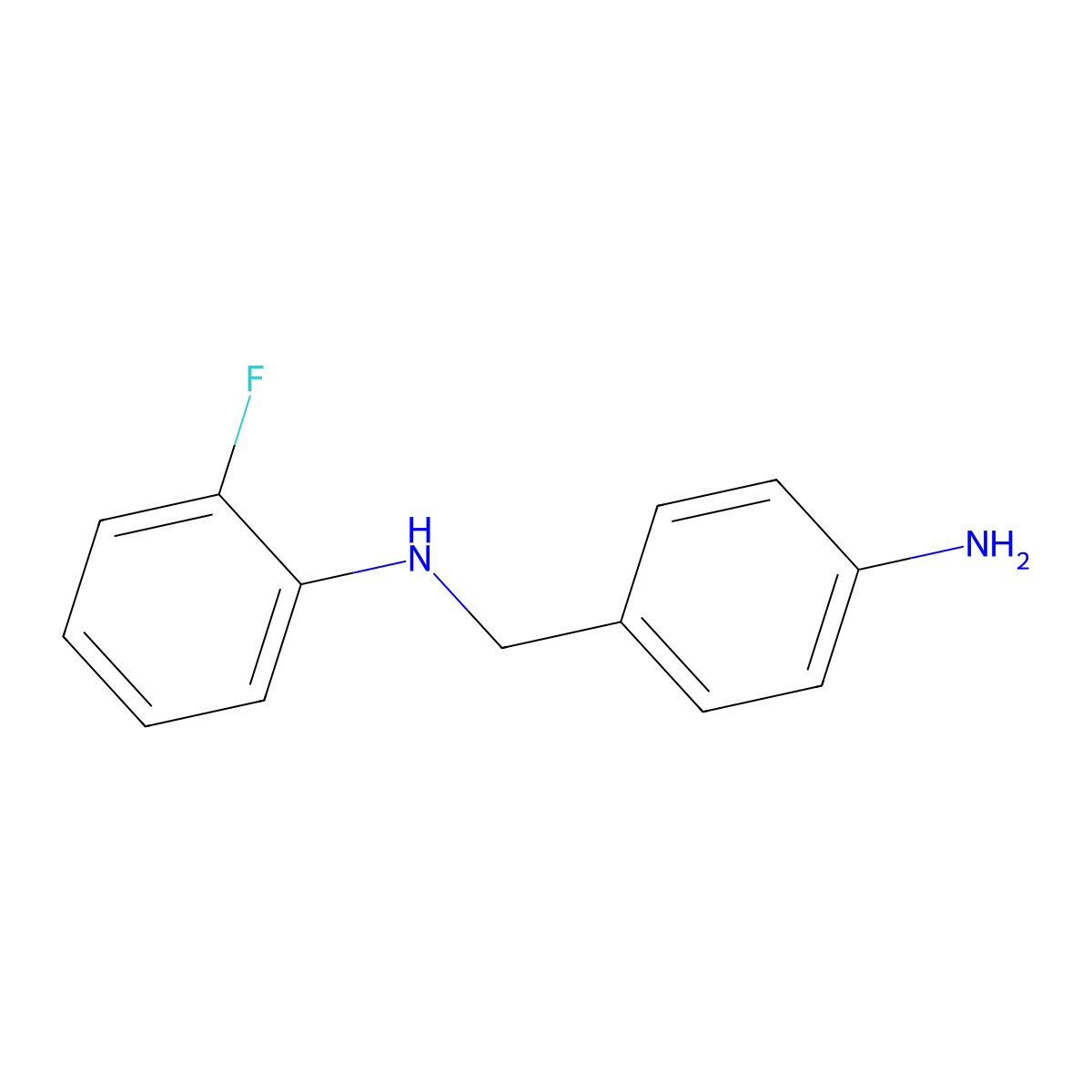 N-(4-Aminobenzyl)-2-fluoroaniline molecular structure, CAS 1538115-58-0