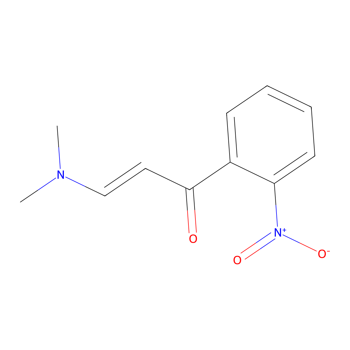 3-(Dimethylamino)-1-(2-nitrophenyl)prop-2-en-1-one molecular structure, CAS 153813-81-1