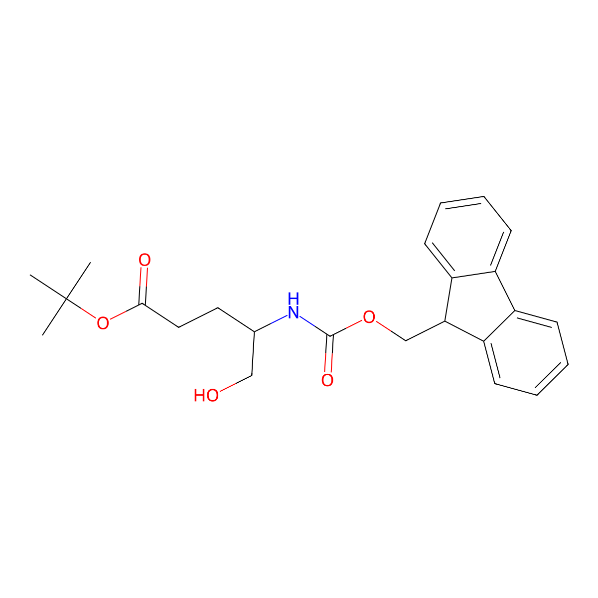 Fmoc-Glutamol(OtBu) molecular structure, CAS 153815-59-9